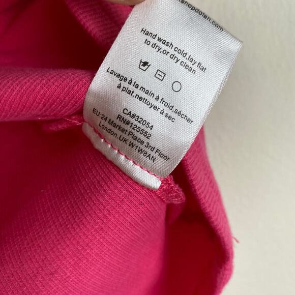 DOLAN Tulle Sleeve Tank Top Size S Hot Pink Preppy Going Out Feminine Colorful - Picture 11 of 12